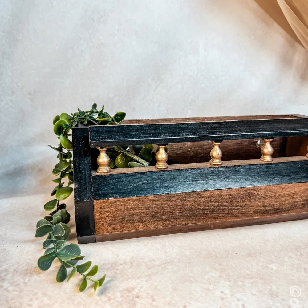 Wooden Spindle Holder Shelf